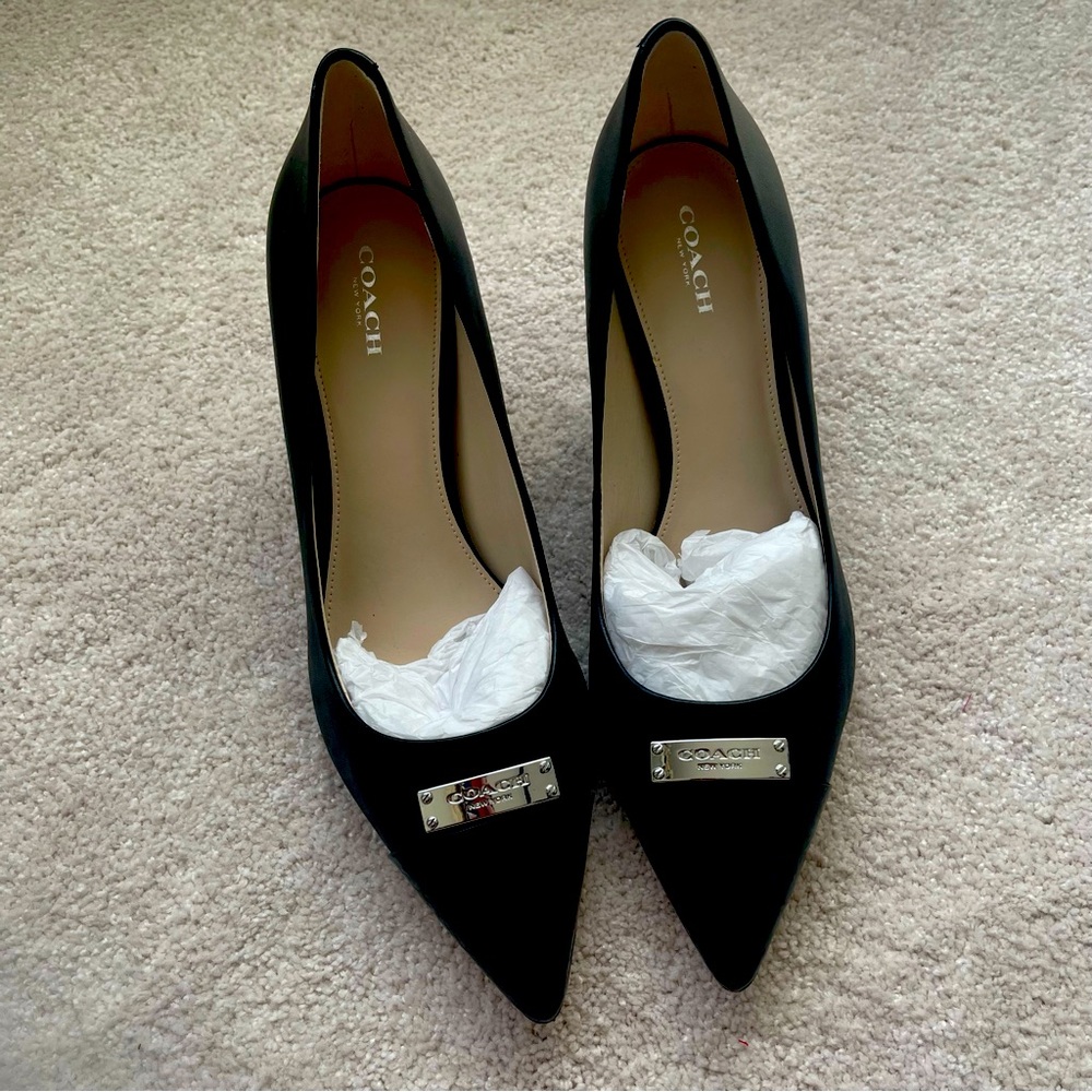 Coach black heels
